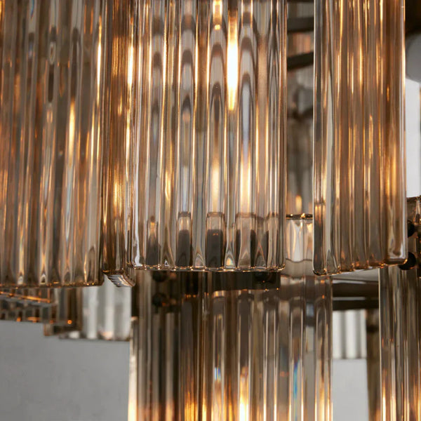 Delsie Round Glass Chandelier