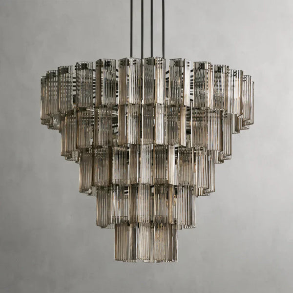 Delsie Round Glass Chandelier