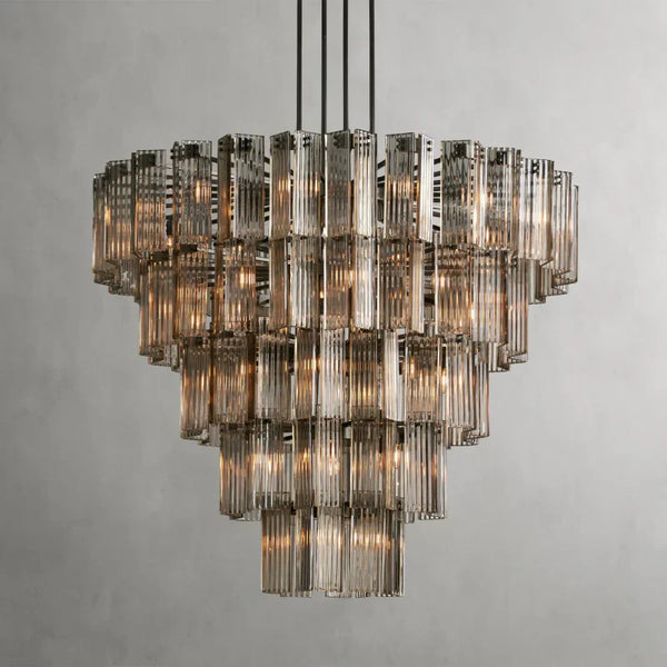 Delsie Round Glass Chandelier