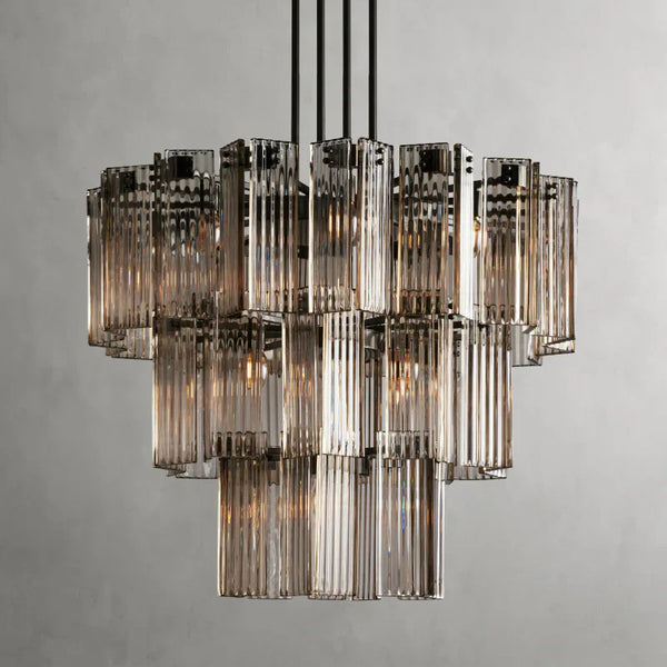 Delsie Round Glass Chandelier