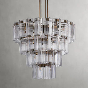 Delsie Round Glass Chandelier