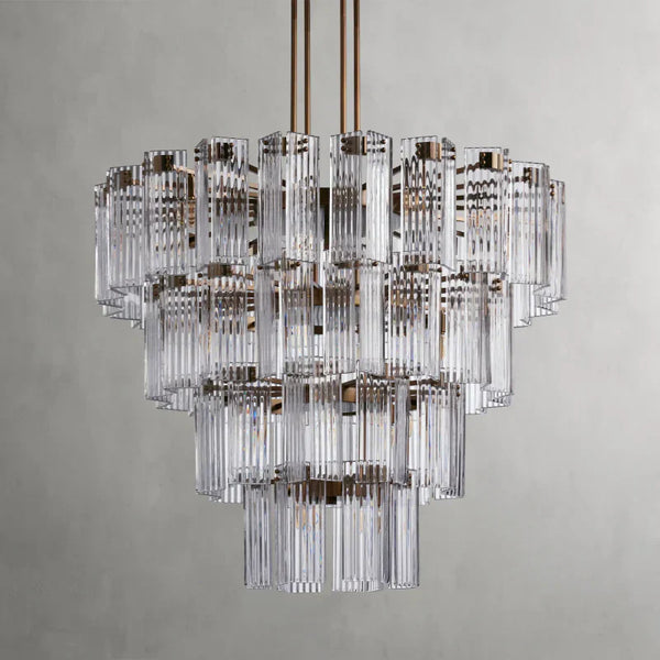 Delsie Round Glass Chandelier