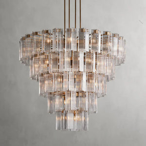 Delsie Round Glass Chandelier