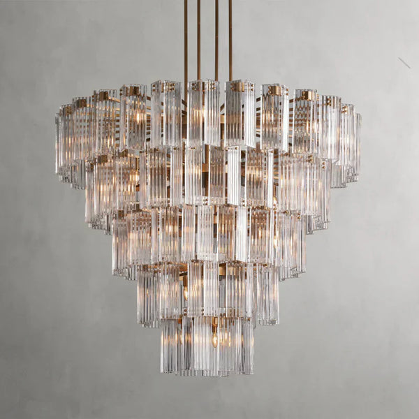 Delsie Round Glass Chandelier