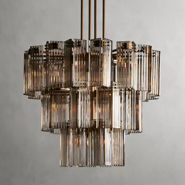 Delsie Round Glass Chandelier