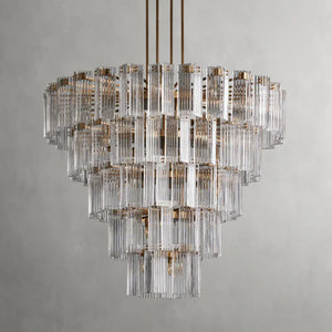 Delsie Round Glass Chandelier