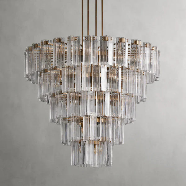 Delsie Round Glass Chandelier
