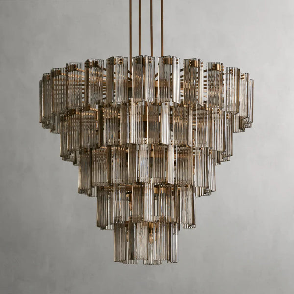 Delsie Round Glass Chandelier