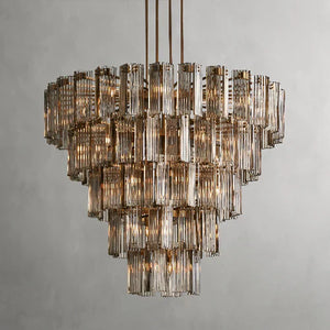Delsie Round Glass Chandelier