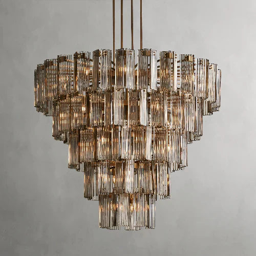 Delsie Round Glass Chandelier