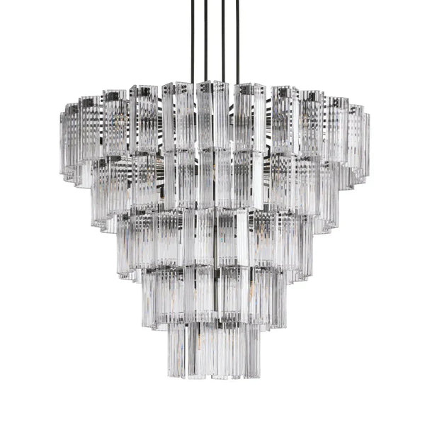 Delsie Round Glass Chandelier