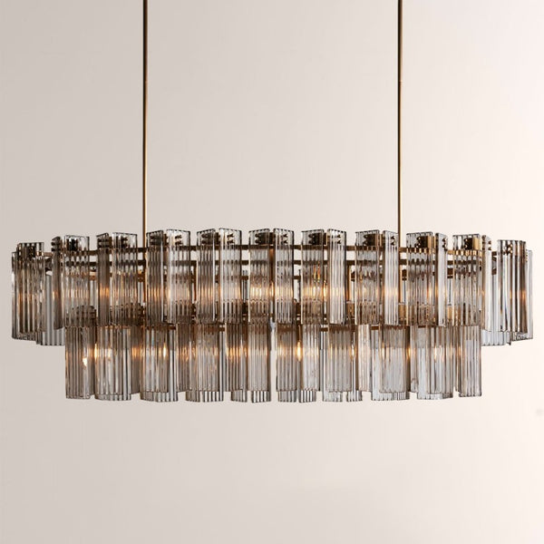 Delsie Oval Glass Chandelier 51''63''72''