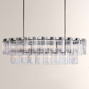 Delsie Oval Glass Chandelier 51''63''72''