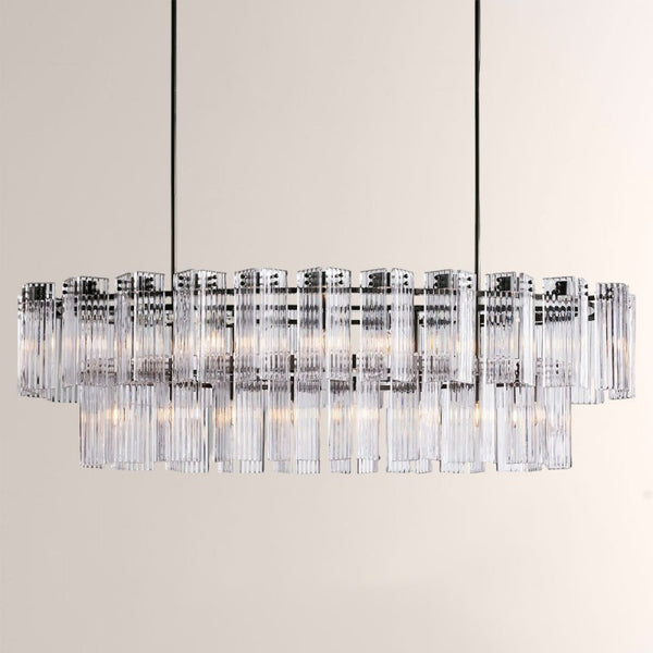 Delsie Oval Glass Chandelier 51''63''72''