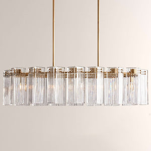 Delsie Oval Glass Chandelier 51''63''72''