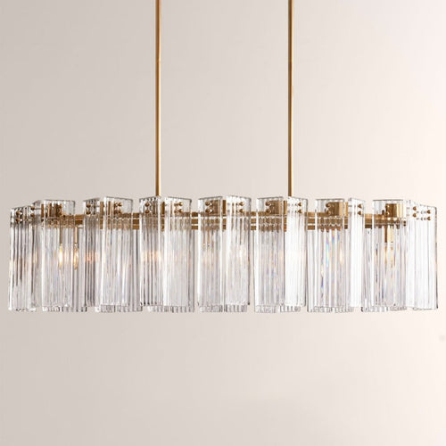 Delsie Oval Glass Chandelier 51''63''72''