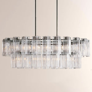 Delsie Oval Glass Chandelier 51''63''72''