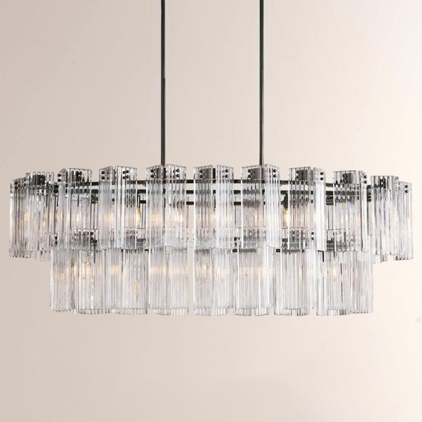 Delsie Oval Glass Chandelier 51''63''72''
