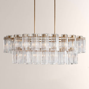 Delsie Oval Glass Chandelier 51''63''72''
