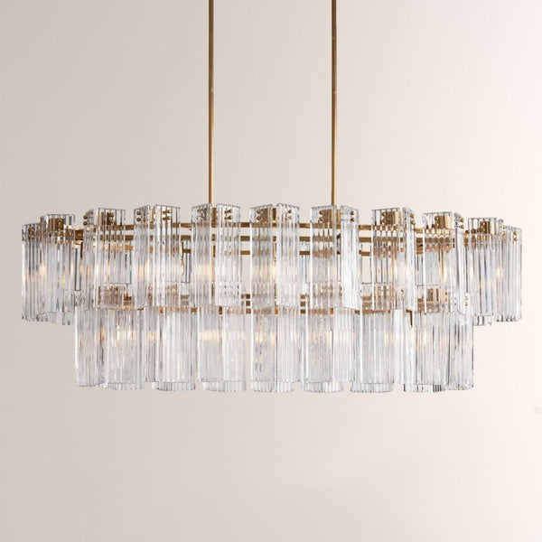 Delsie Oval Glass Chandelier 51''63''72''
