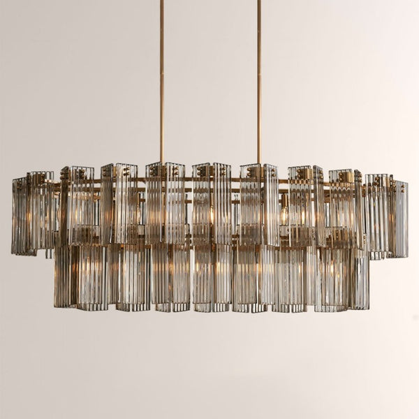 Delsie Oval Glass Chandelier 51''63''72''