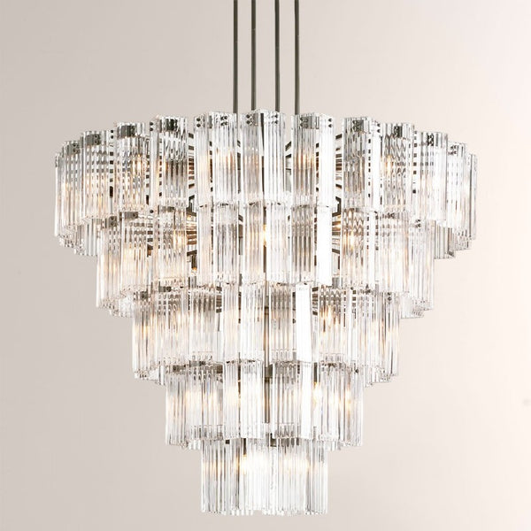 Delsie Round Glass Chandelier