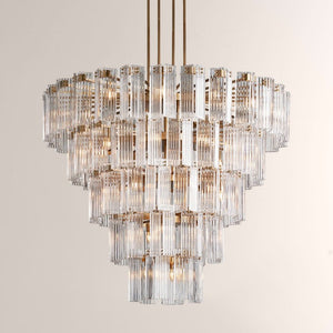 Delsie Round Glass Chandelier
