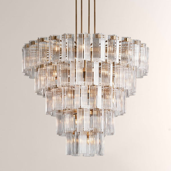 Delsie Round Glass Chandelier