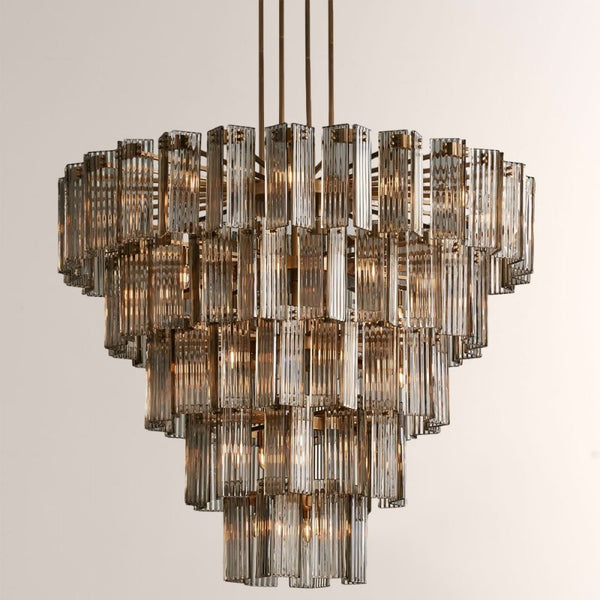 Delsie Round Glass Chandelier