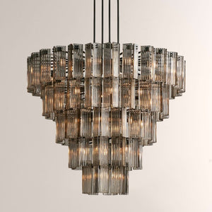 Delsie Round Glass Chandelier