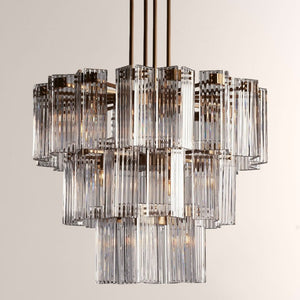 Delsie Round Glass Chandelier