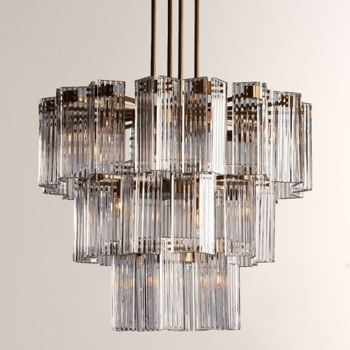 Delsie Round Glass Chandelier