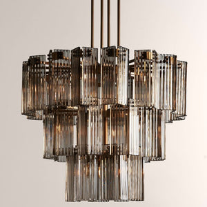Delsie Round Glass Chandelier