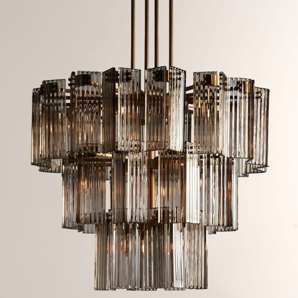 Delsie Round Glass Chandelier