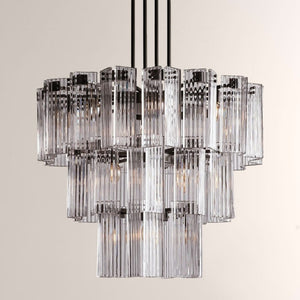 Delsie Round Glass Chandelier