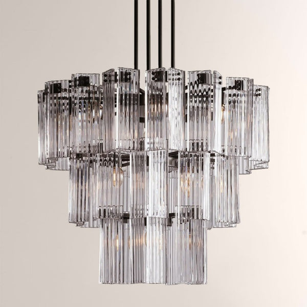 Delsie Round Glass Chandelier