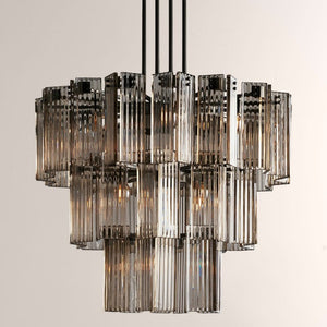 Delsie Round Glass Chandelier