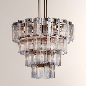 Delsie Round Glass Chandelier
