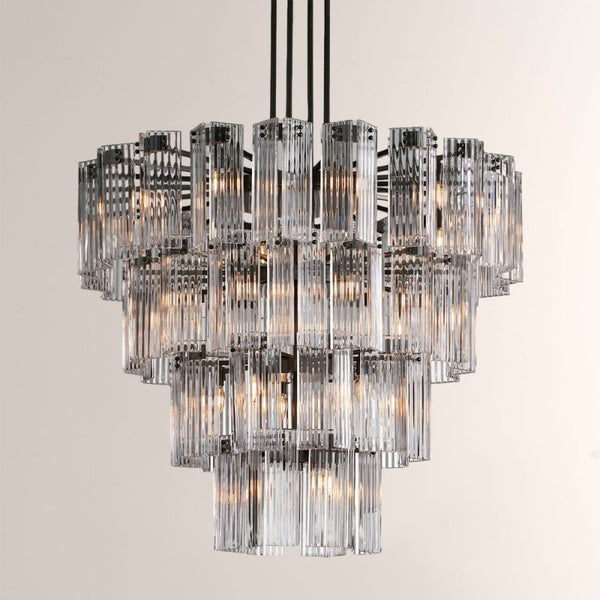 Delsie Round Glass Chandelier
