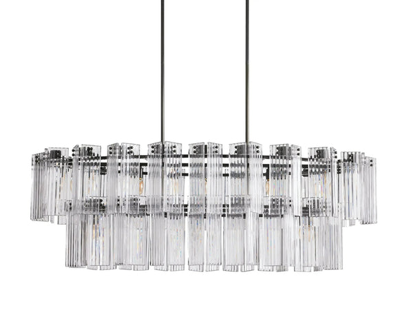 Delsie Oval Glass Chandelier 51''63''72''