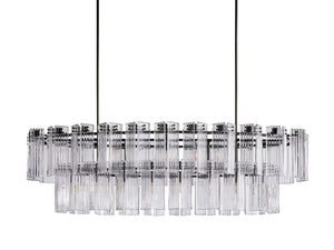 Delsie Oval Glass Chandelier 51''63''72''