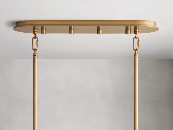 Delsie Oval Glass Chandelier 51''63''72''