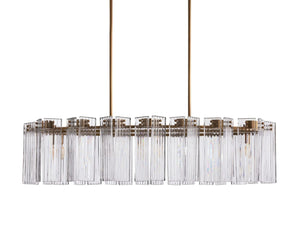 Delsie Oval Glass Chandelier 51''63''72''