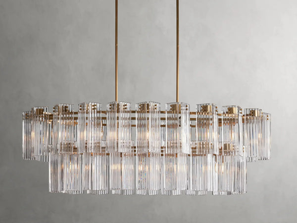 Delsie Oval Glass Chandelier 51''63''72''