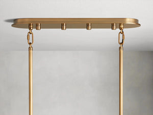 Delsie Oval Glass Chandelier 51''63''72''