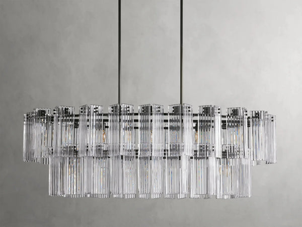 Delsie Oval Glass Chandelier 51''63''72''
