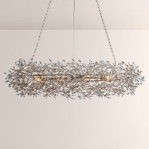 Fiore Oval Crystal Chandelier