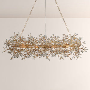 Fiore Oval Crystal Chandelier