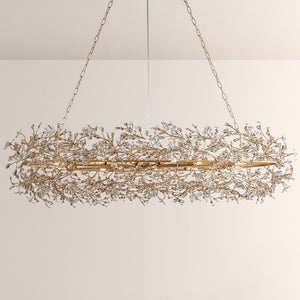 Fiore Oval Crystal Chandelier