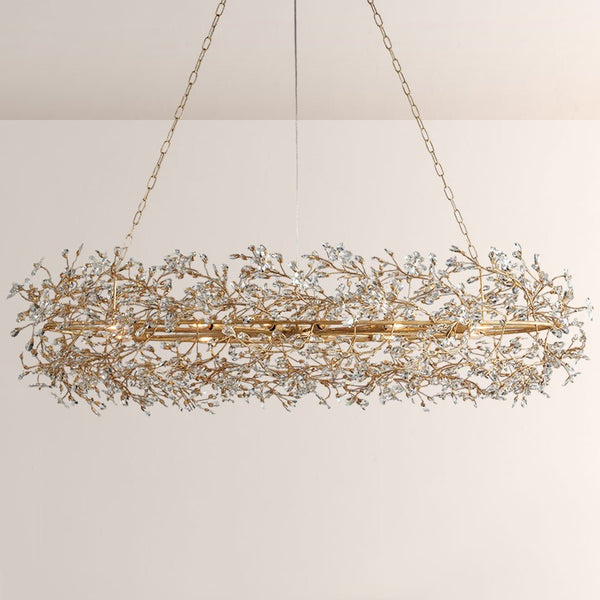 Fiore Oval Crystal Chandelier